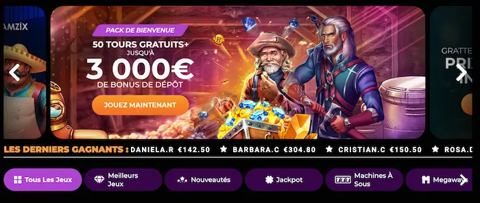 GRATOWIN CASINO Home banner